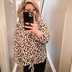 Secret Treasures Leopard Crewneck